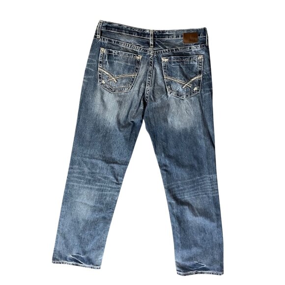 BKE Seth Jeans Mens 36XL Used Blue Denim Straight Leg Cotton - Picture 2 of 15